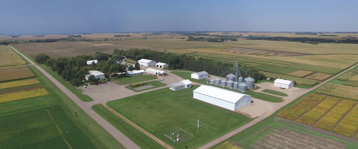 Aerial view of the Southwest Research and Outreach Center office area